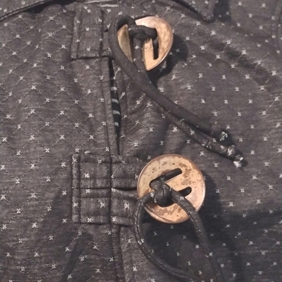 NWT Tulip Clothing Funky Bohemian Toggle Jacket Black Cotton Size M - Picture 9 of 9